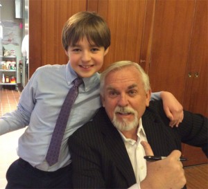 Actor John Ratzenberger recently visited Eagle Hill Southport. He is shown here with student Ryan Austin.